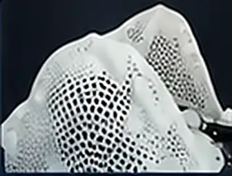 Thermoplastic mask detail